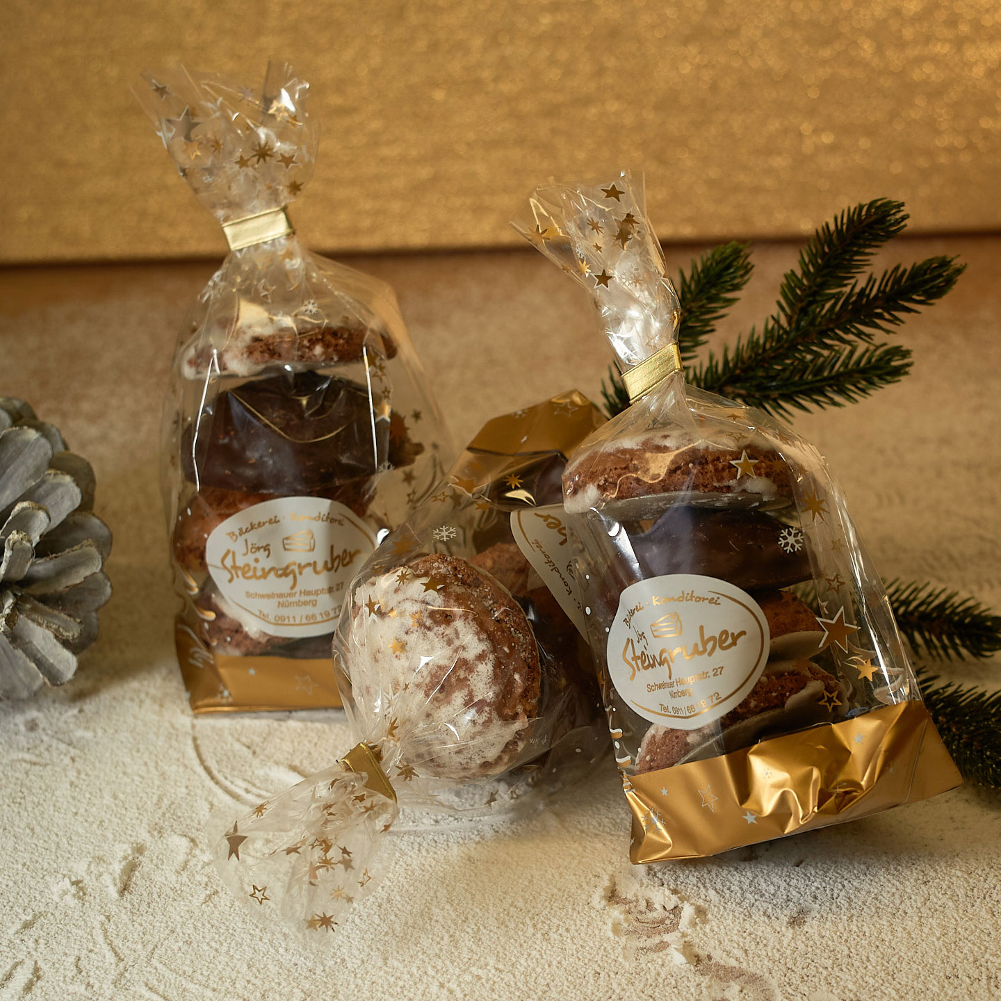 5 MiniElisenlebkuchen gemischt ca. 200g STEINGRUBER Bäckerei und Konditorei SCHWEINAU